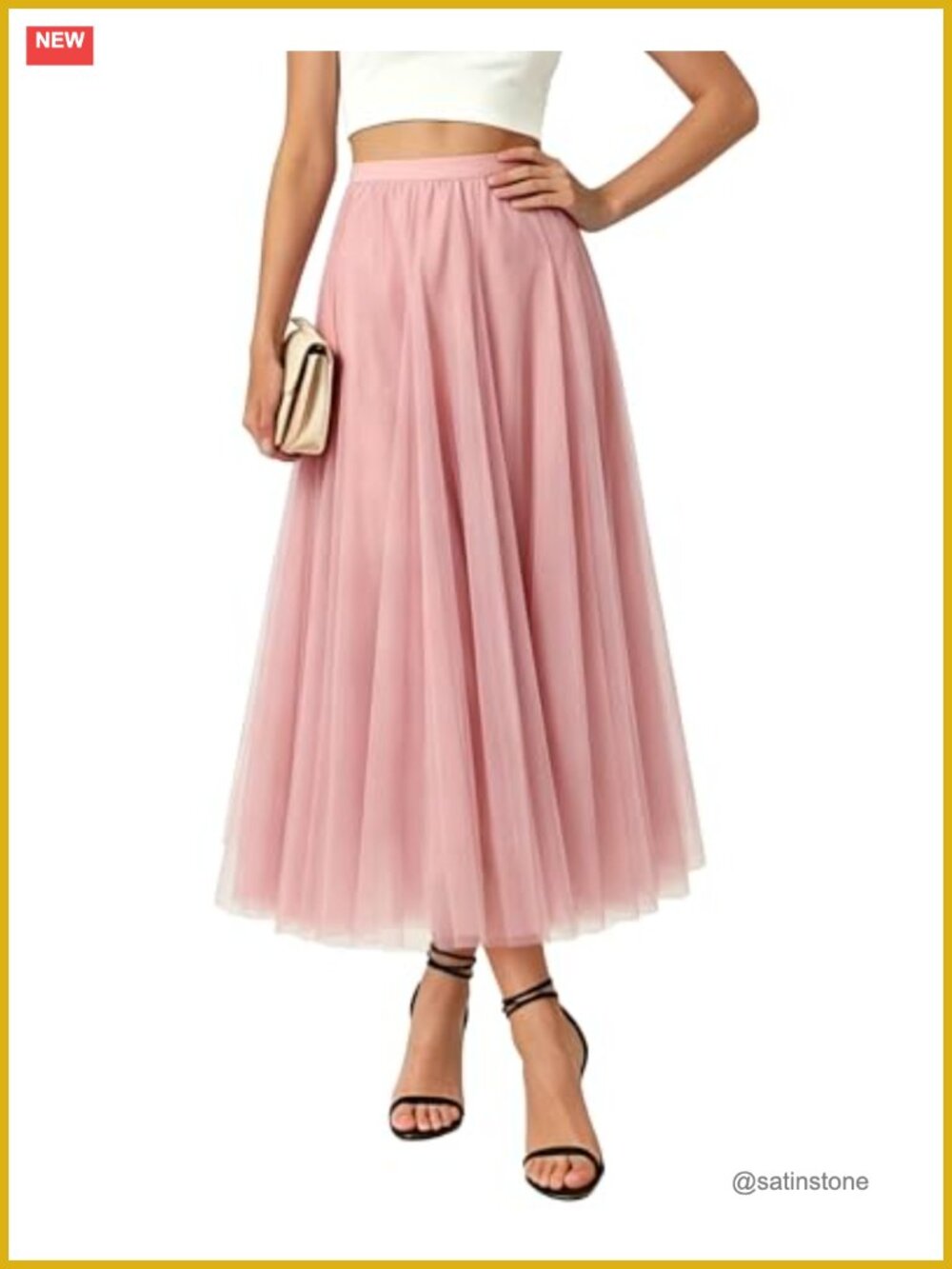 Women's A-Line Maxi Tulle Tutu Skirt High Waisted Flowy Sheer Layers for Ballet